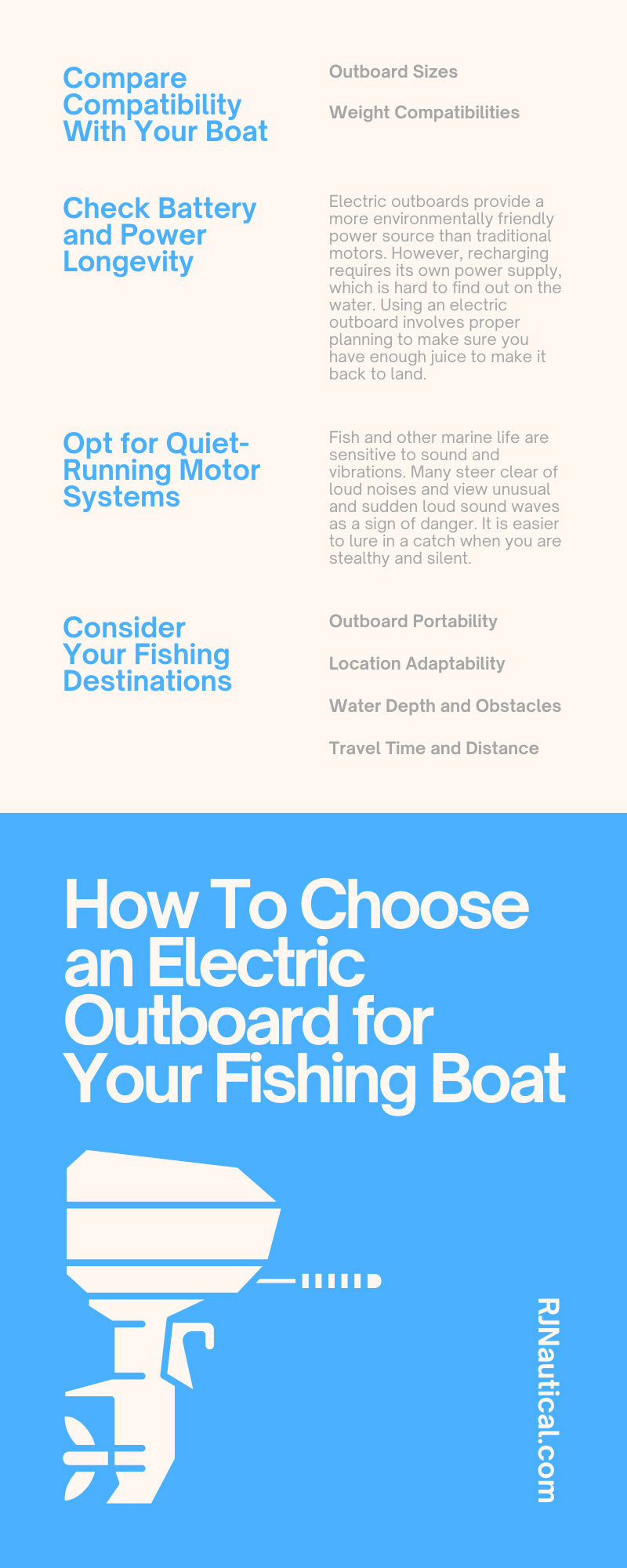 How To Choose an Electric Outboard for Your Fishing Boat