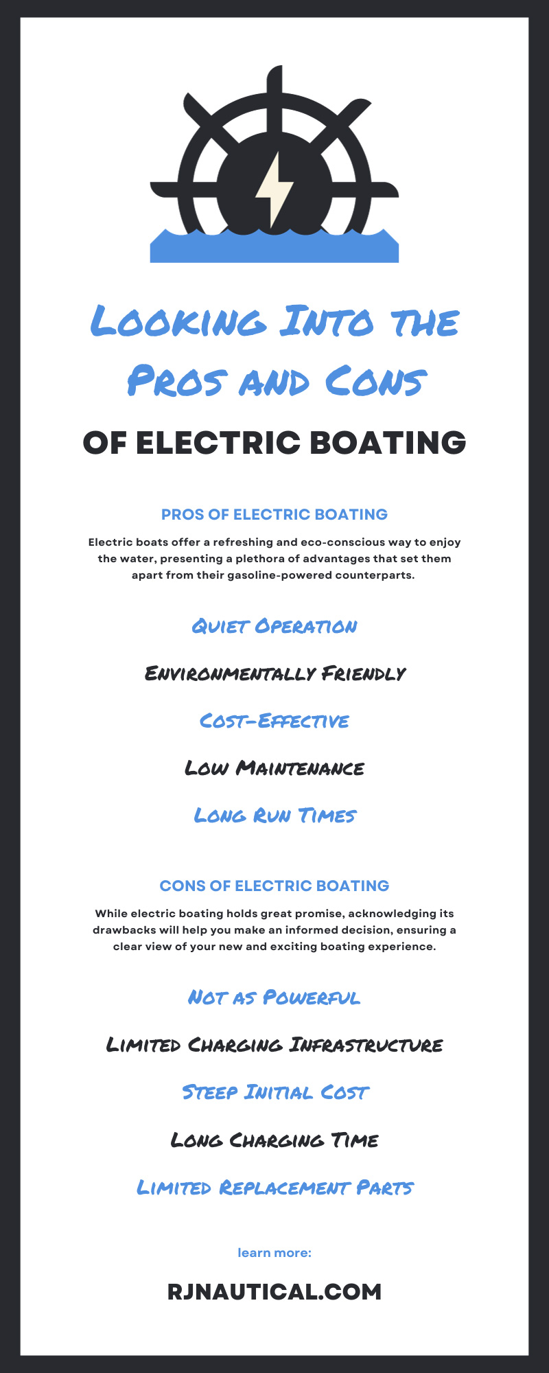Looking Into the Pros and Cons of Electric Boating